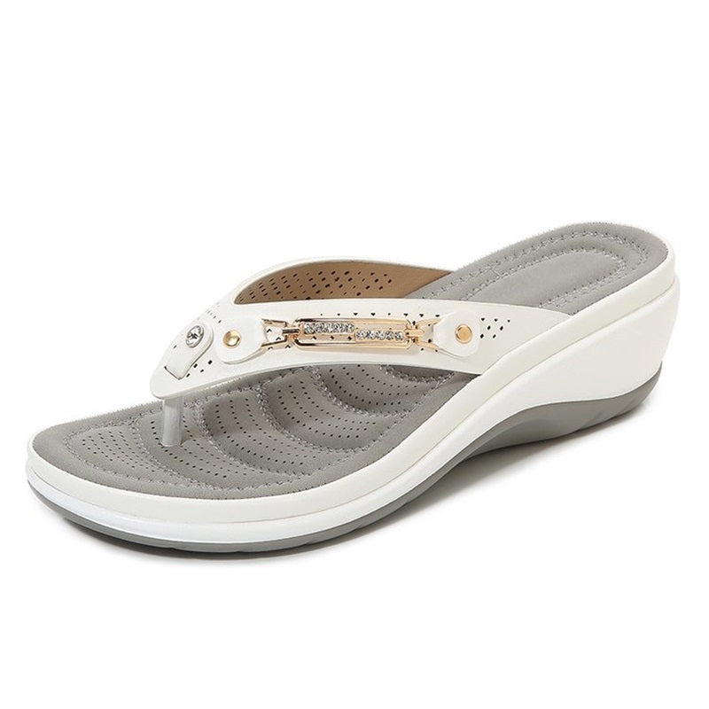 Soléna™ – Tongs Femme avec Soutien de la Voûte Plantaire | Ultra Confort