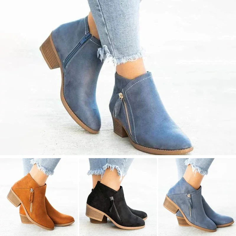 Orthopedische leren laarzen voor dames™ - Ongeëvenaard Comfort en Ondersteuning