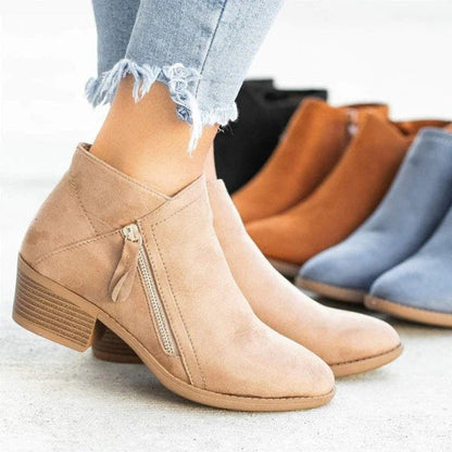 Orthopedische leren laarzen voor dames™ - Ongeëvenaard Comfort en Ondersteuning